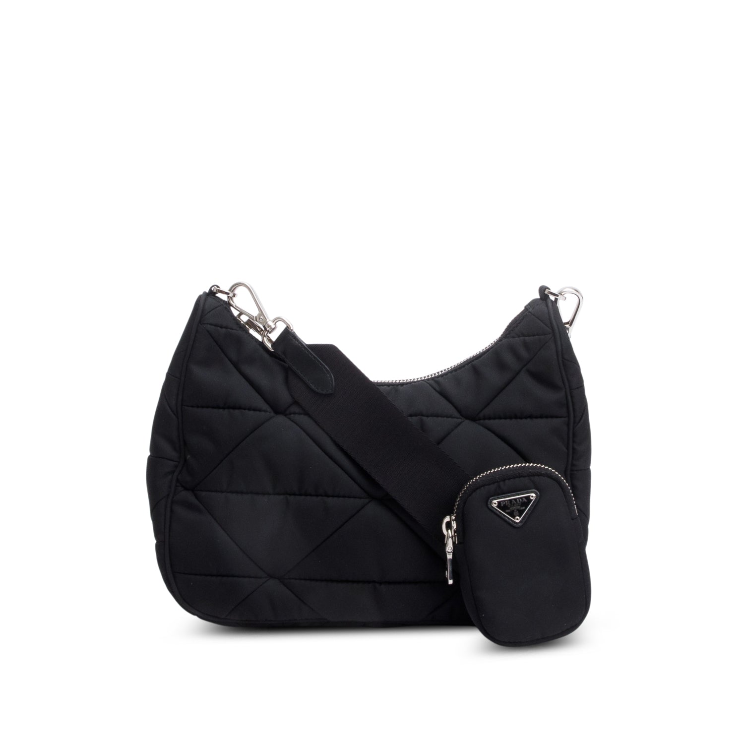 Prada Padded Re Shoulder Bag Nylon Black