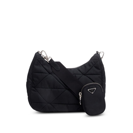 Prada Padded Re Shoulder Bag Nylon Black