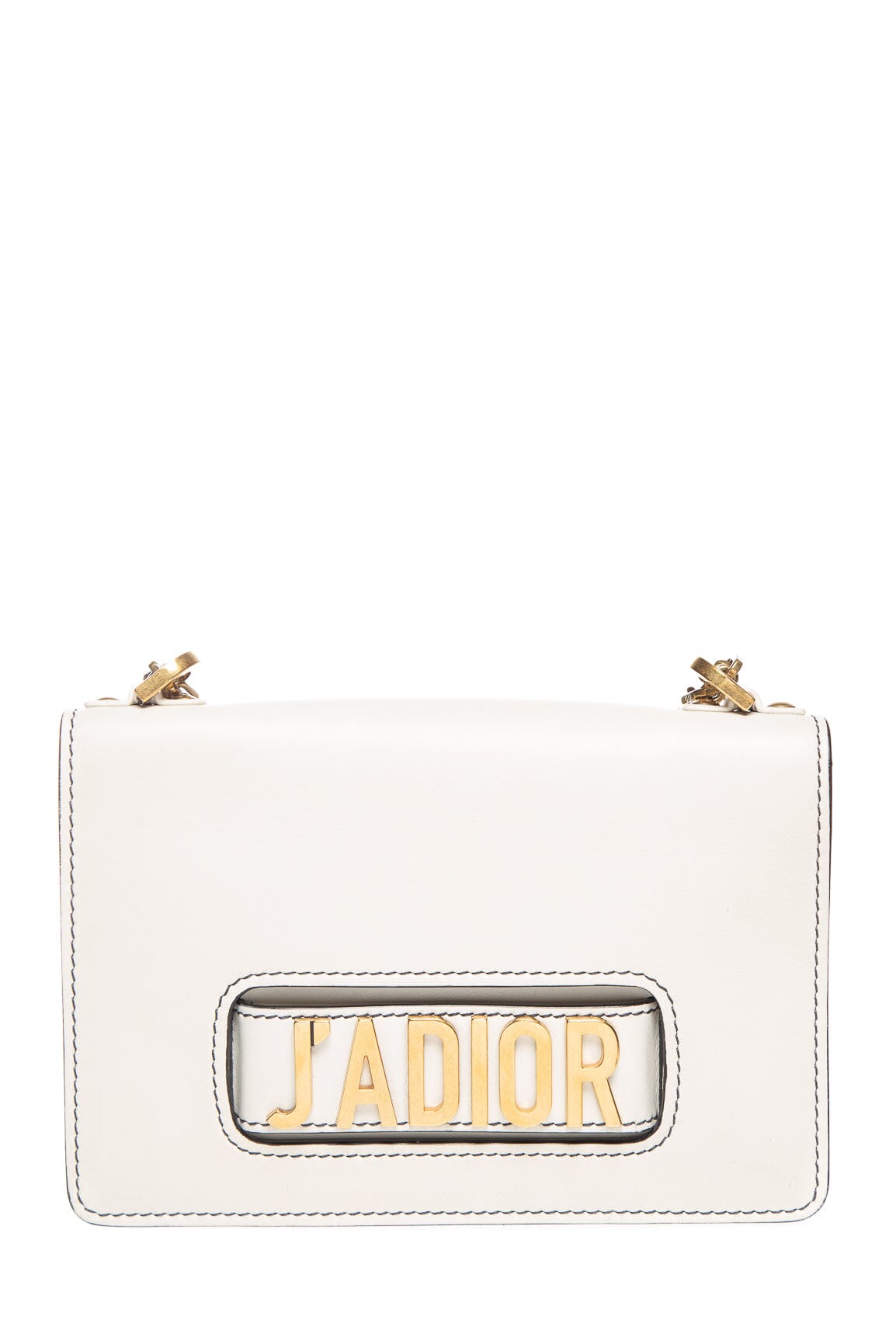 Dior Handbag "J'a" Bag Gold Cream Flap Shoulder Bag