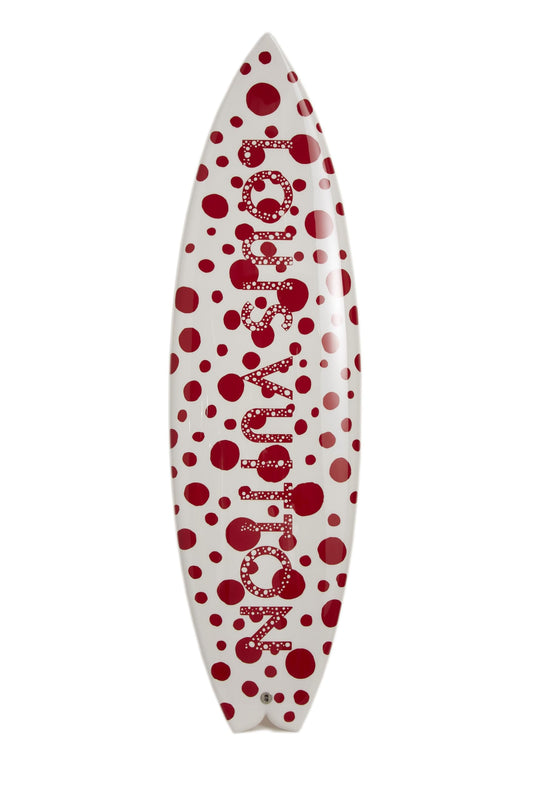 Louis Vuitton,  Yayoi Kusama x Louis Vuitton Red & White Infinity Dots Shortboard, Multi