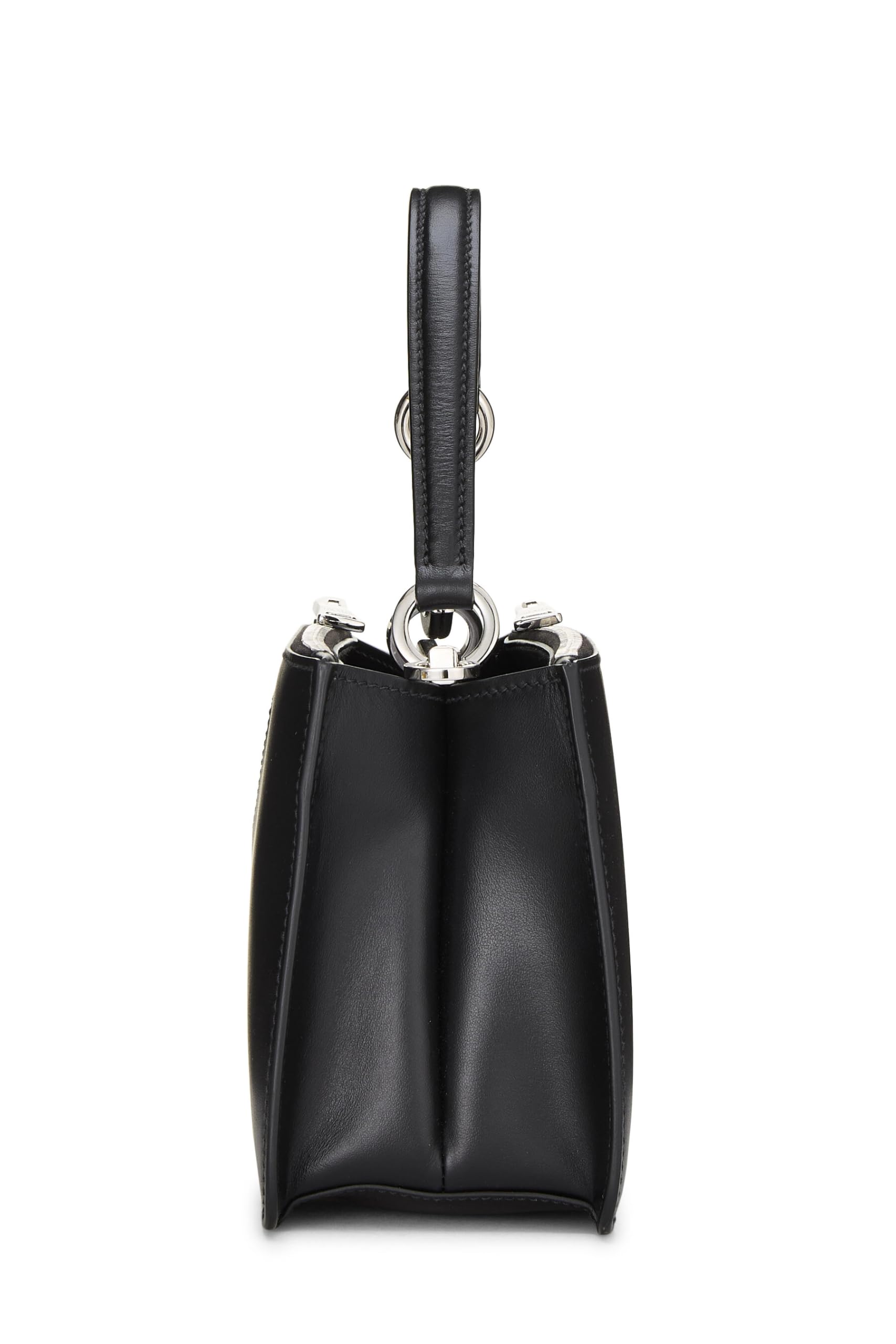 Prada Calfskin Convertible Handbag Black Travel Bag Convertible Handbag Black