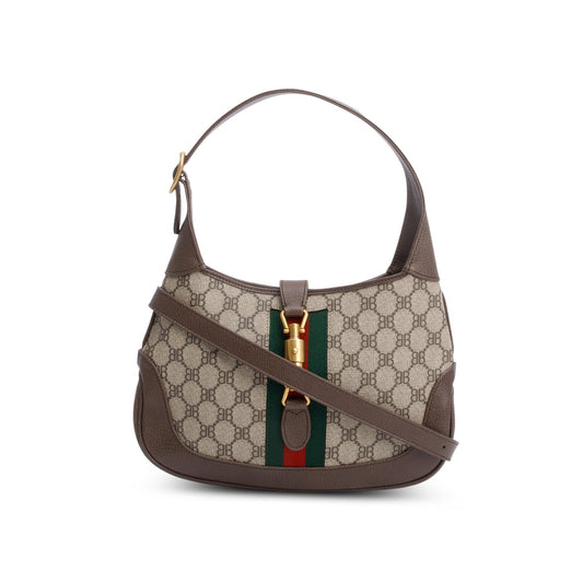 Gucci Balenciaga Bb Supreme Calfskin Web Small Jackie Leather Canvas Travel Bag