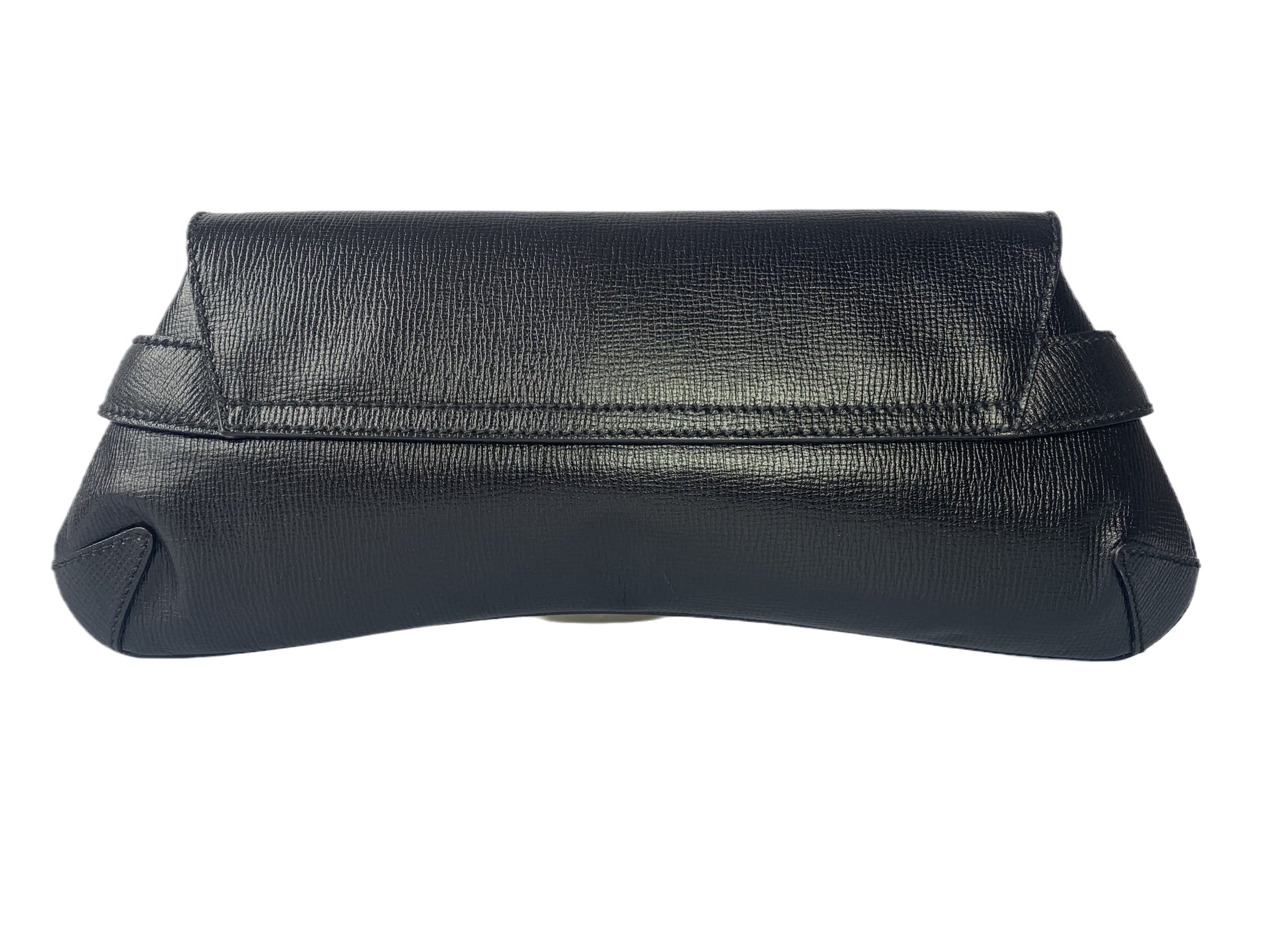 Gucci Horsebit Leather Black Large Chain Shoulder Bag Black Leather