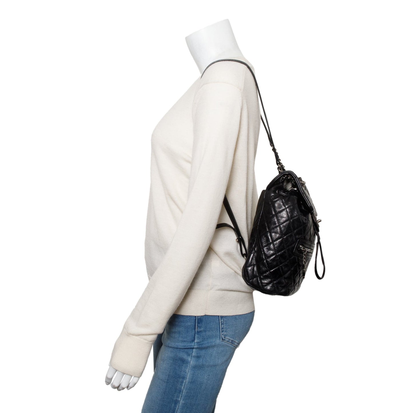 Chanel Quilted Salzburg Mountain Backpack Leather Calfskin Black Travel Bag