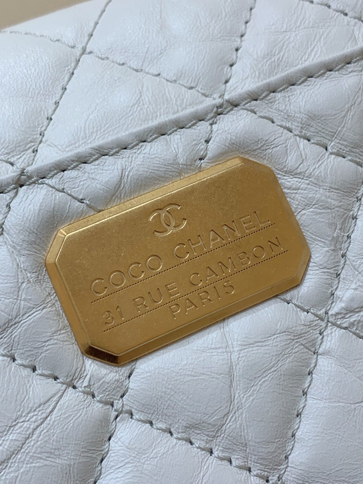 Chanel Co Co Shoulder Bag For Women White Gold