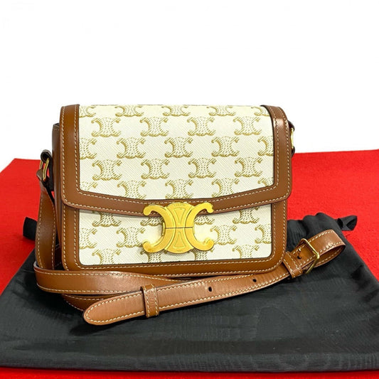 Shoulder Bag , Pvc Metal Teen Triomphe Leather Brown