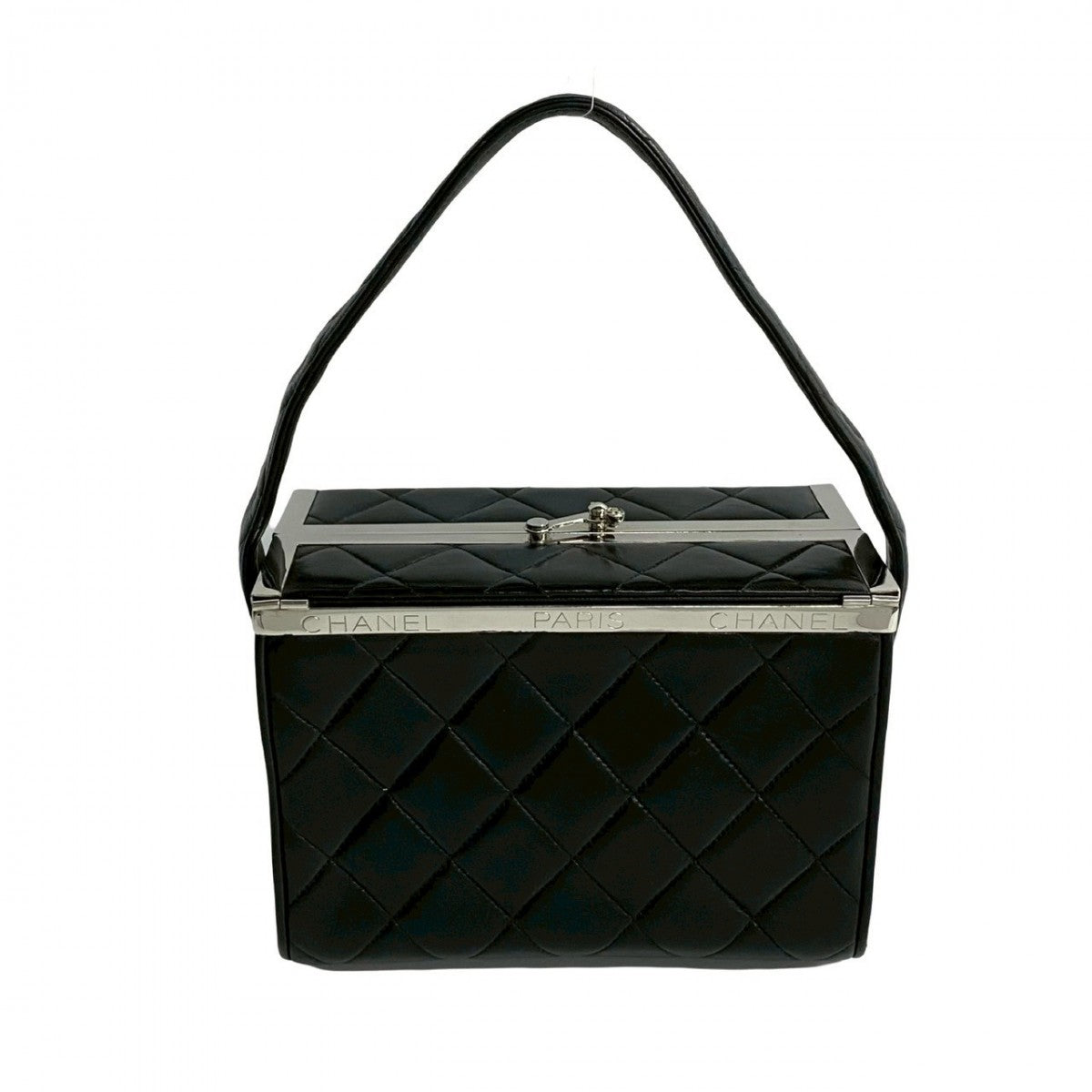 Chanel lambskin Kannon Vanity Black Handbag