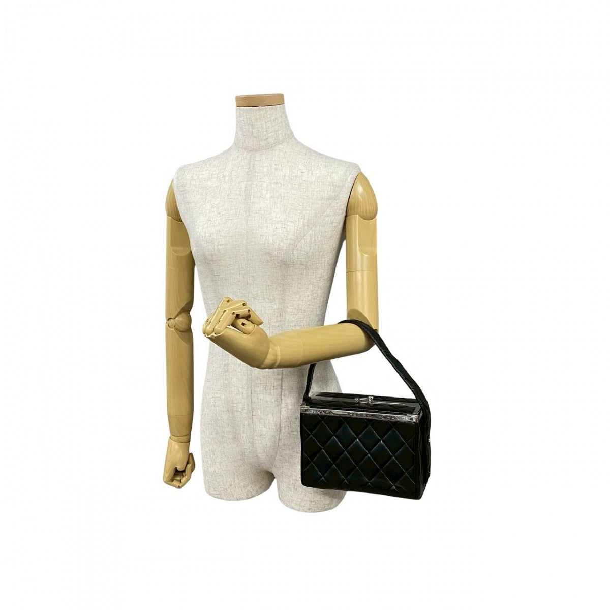 Chanel lambskin Kannon Vanity Black Handbag