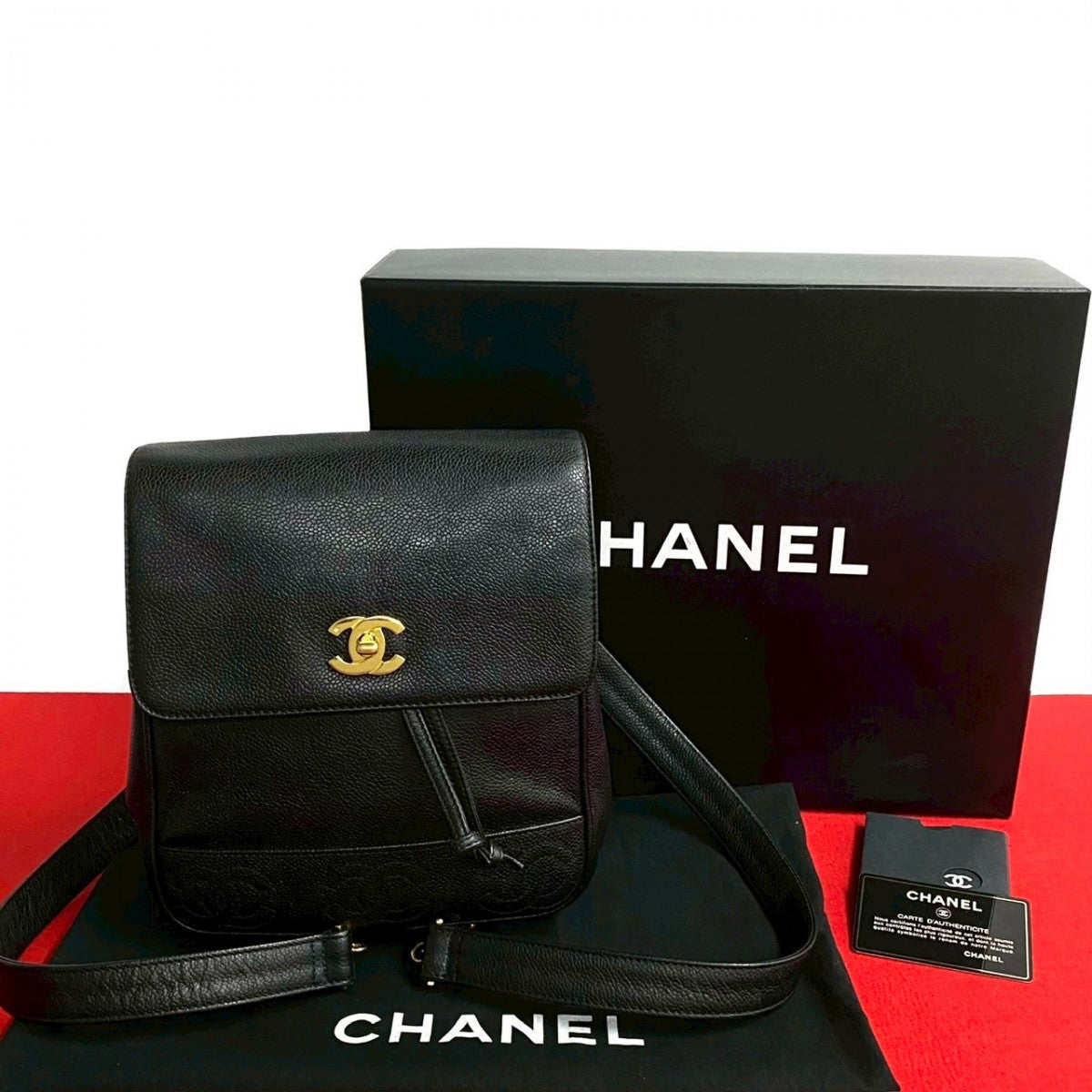 Chanel Backpack Matt caviar skin Trip Luco Black 2