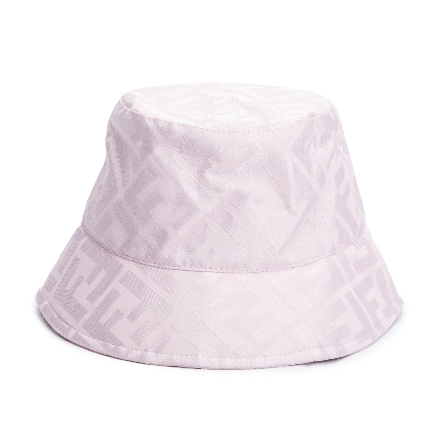 Fendi Zucca Ff Silk Hat Size Pink Bucket Bucket Bag