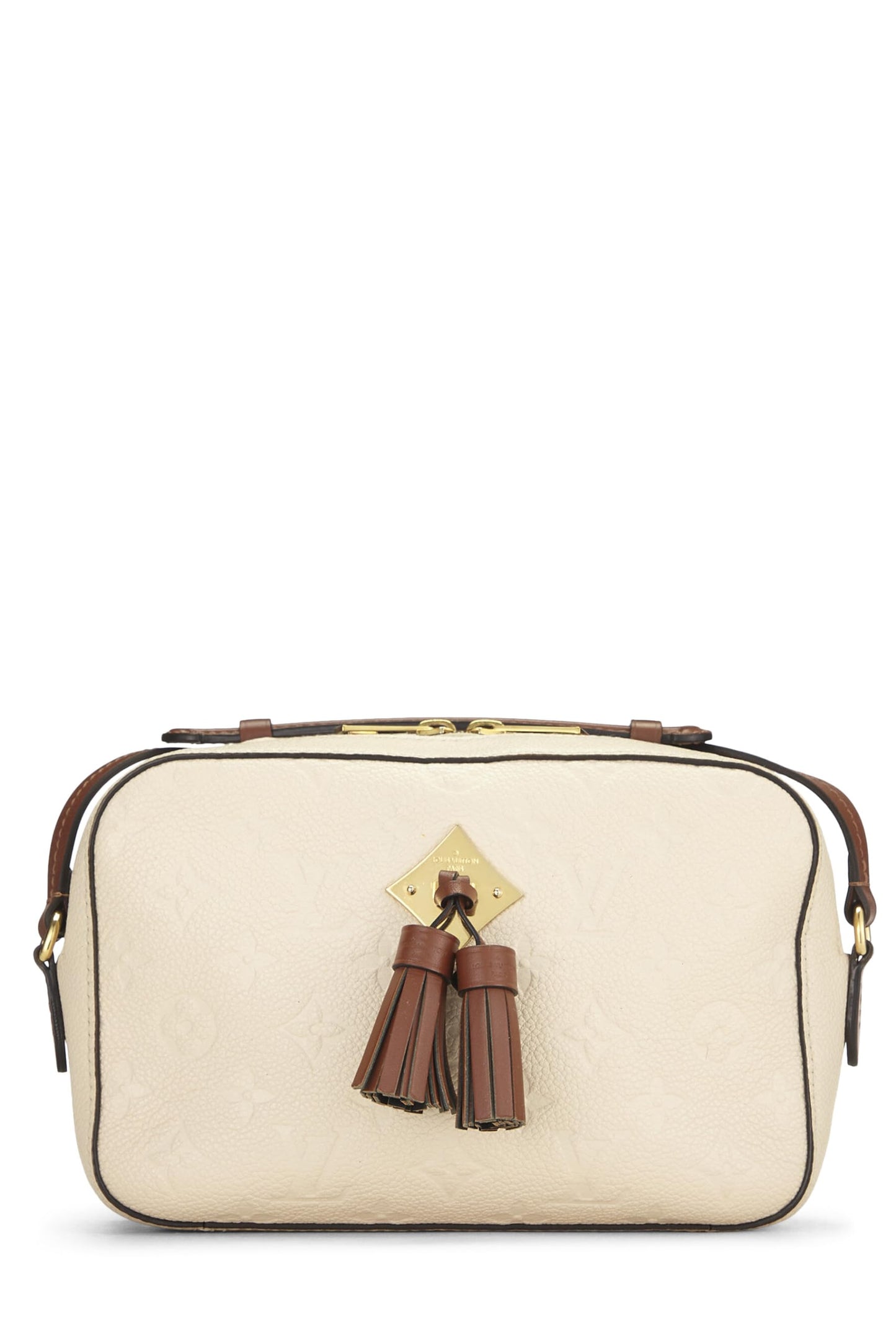 Louis Vuitton,  Beige Monogram Empreinte Saintonge, Beige