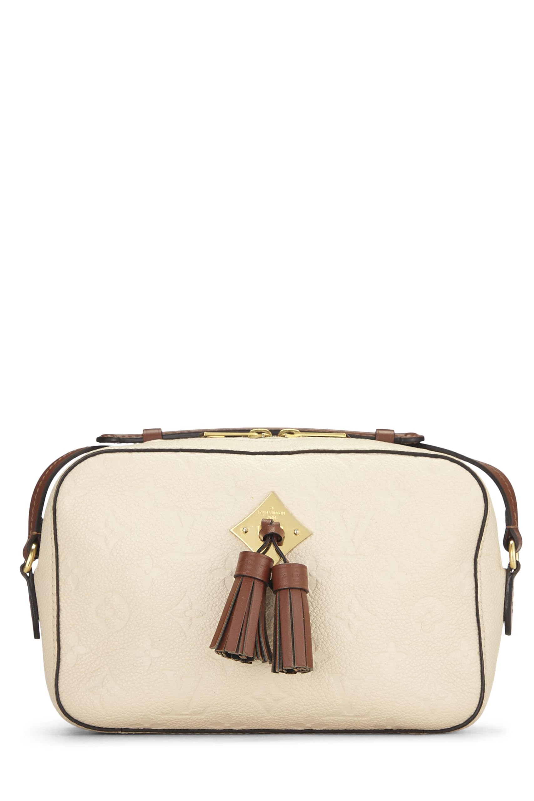 Louis Vuitton,  Beige Monogram Empreinte Saintonge, Beige