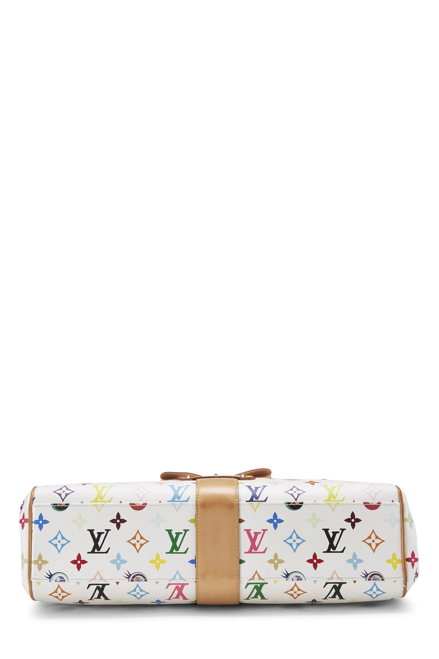 Louis Vuitton,  Takashi Murakami x Louis Vuitton White Multicolore Eye Love Monogram Sac Retro GM, White