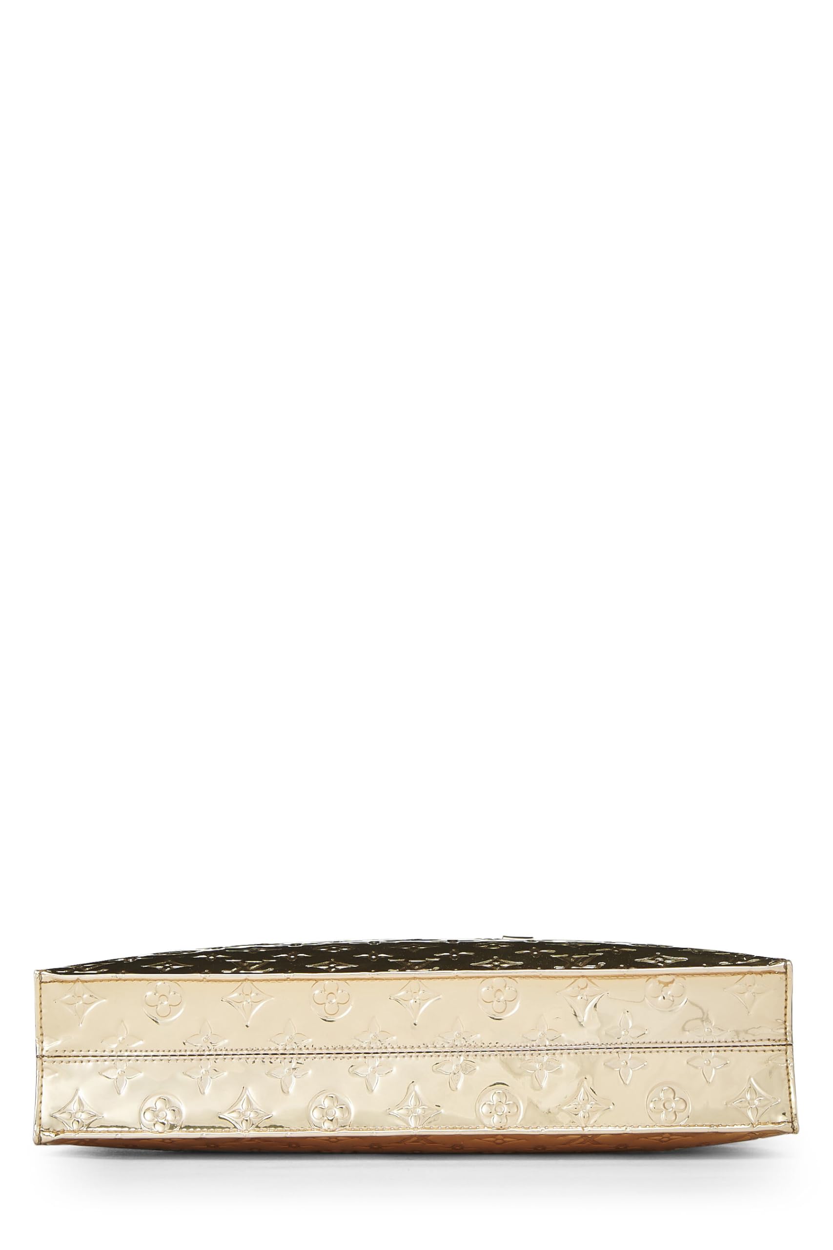 Louis Vuitton,  Gold Monogram Miroir Sac Plat, Gold