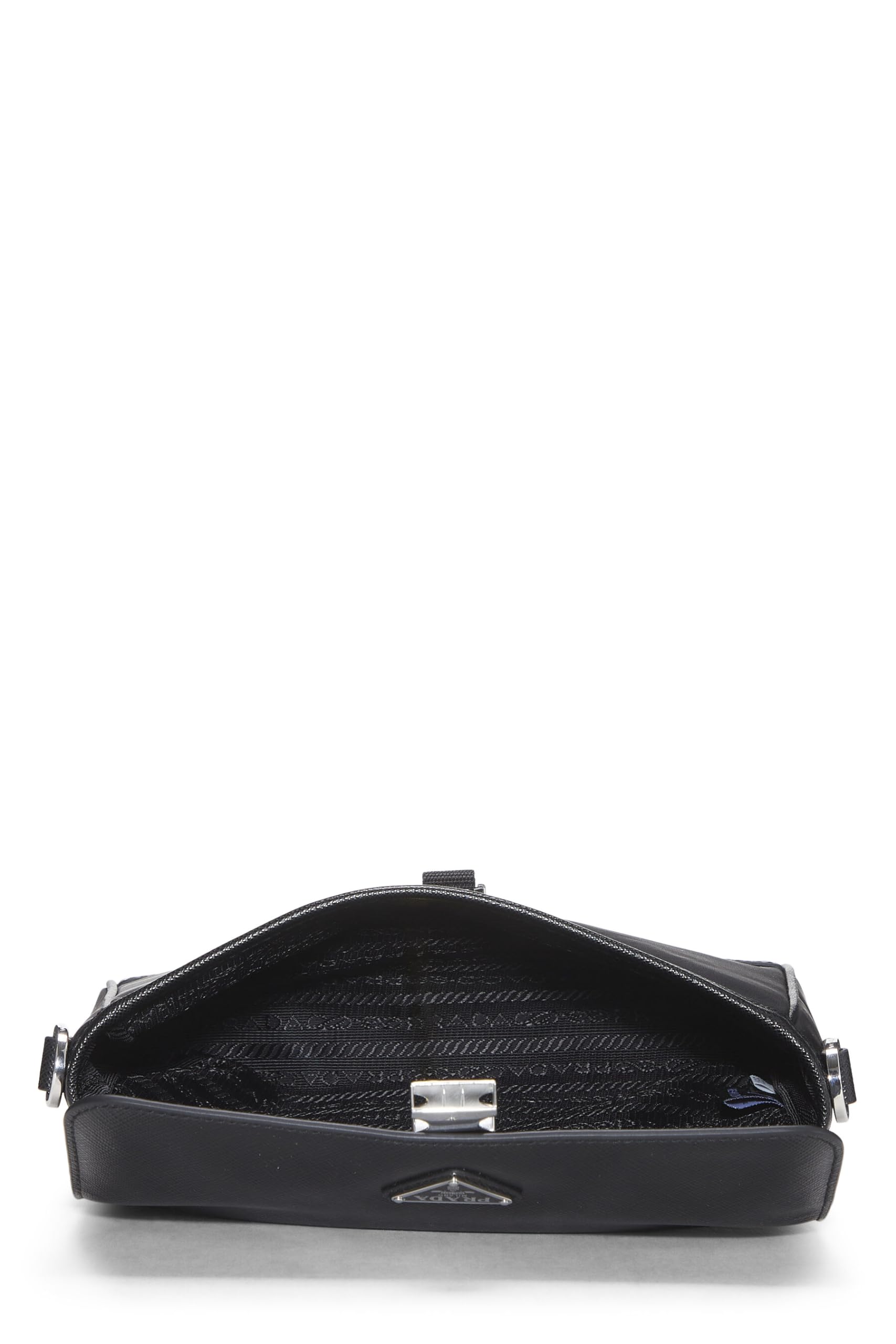 Prada Tessuto Crossbody Saffiano Black Crossbody Bag