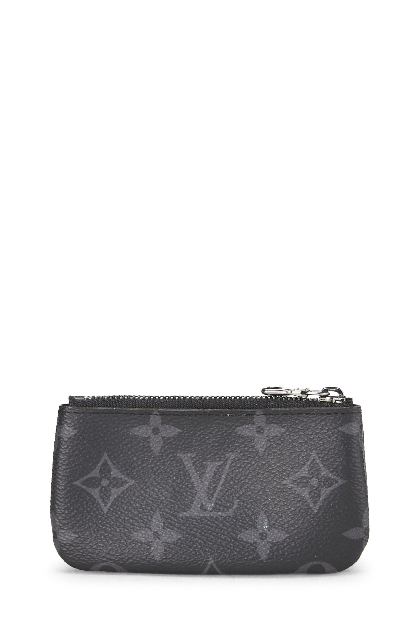 Louis Vuitton,  Monogram Eclipse Reverse Pochette Clefs, Black