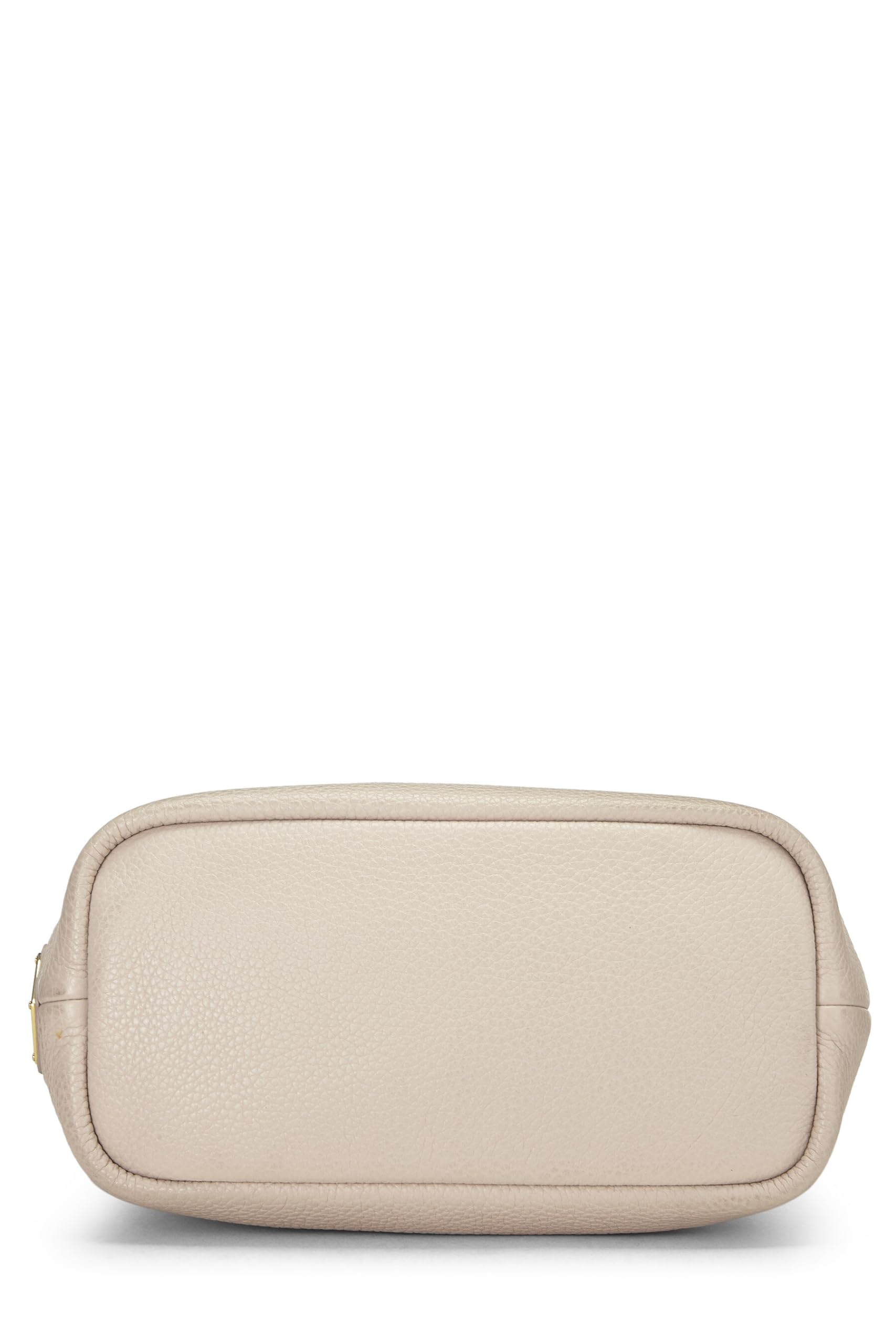 Prada Daino Perforated Handbag Vitello Pink Logo Travel Bag