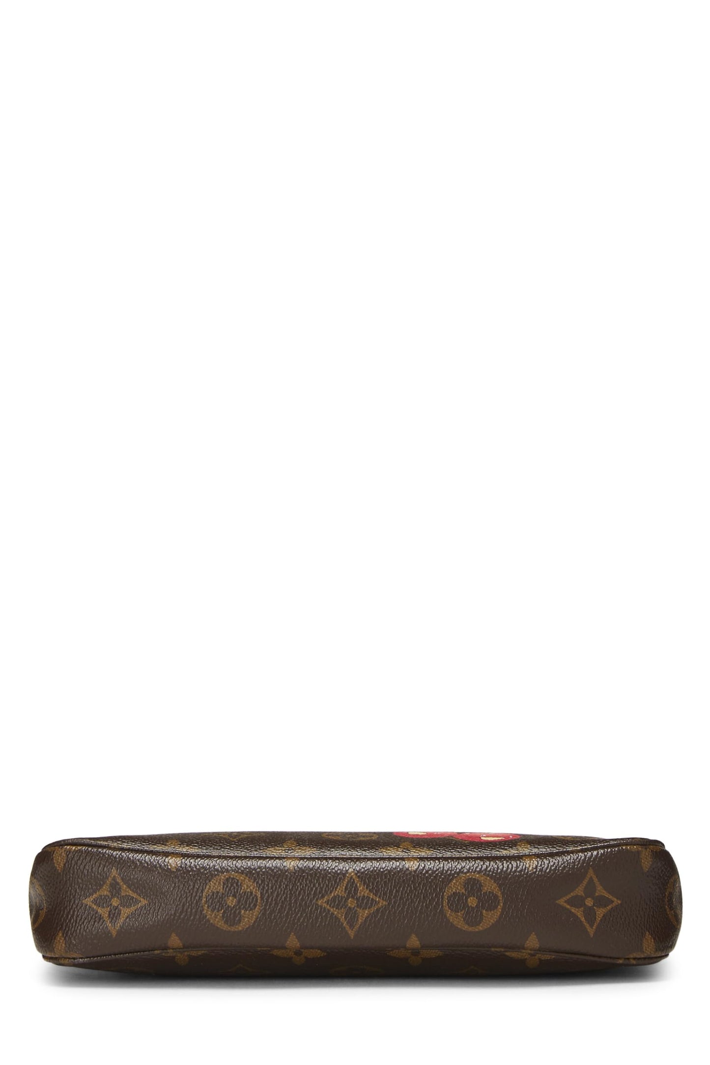 Louis Vuitton,  Takashi Murakami x Louis Vuitton Monogram Cerise Canvas Pochette, Brown
