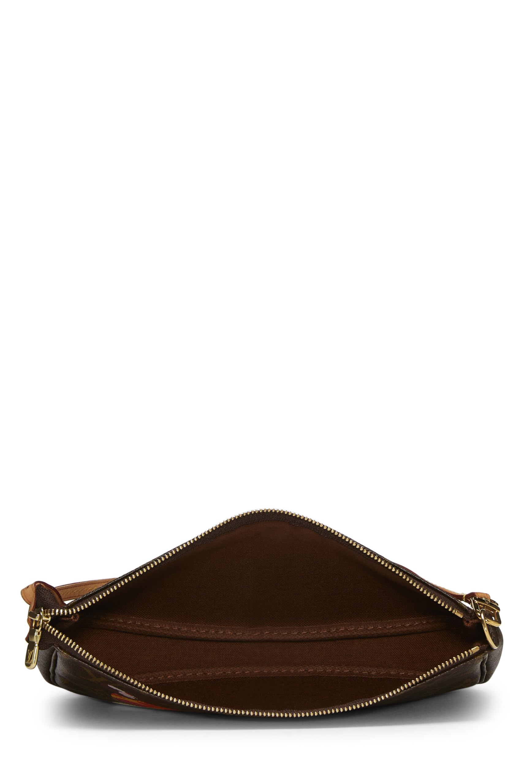 Louis Vuitton,  Takashi Murakami x Louis Vuitton Monogram Canvas Panda Pochette Accessoires, Brown