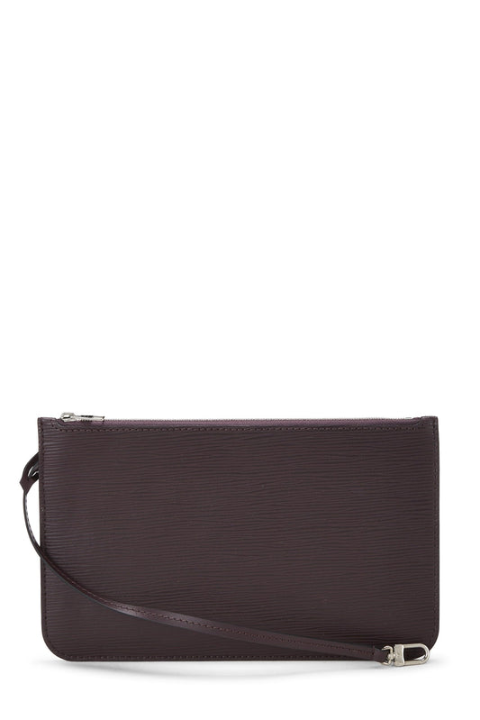 Louis Vuitton,  Purple Epi Neverfull Pouch MM, Purple
