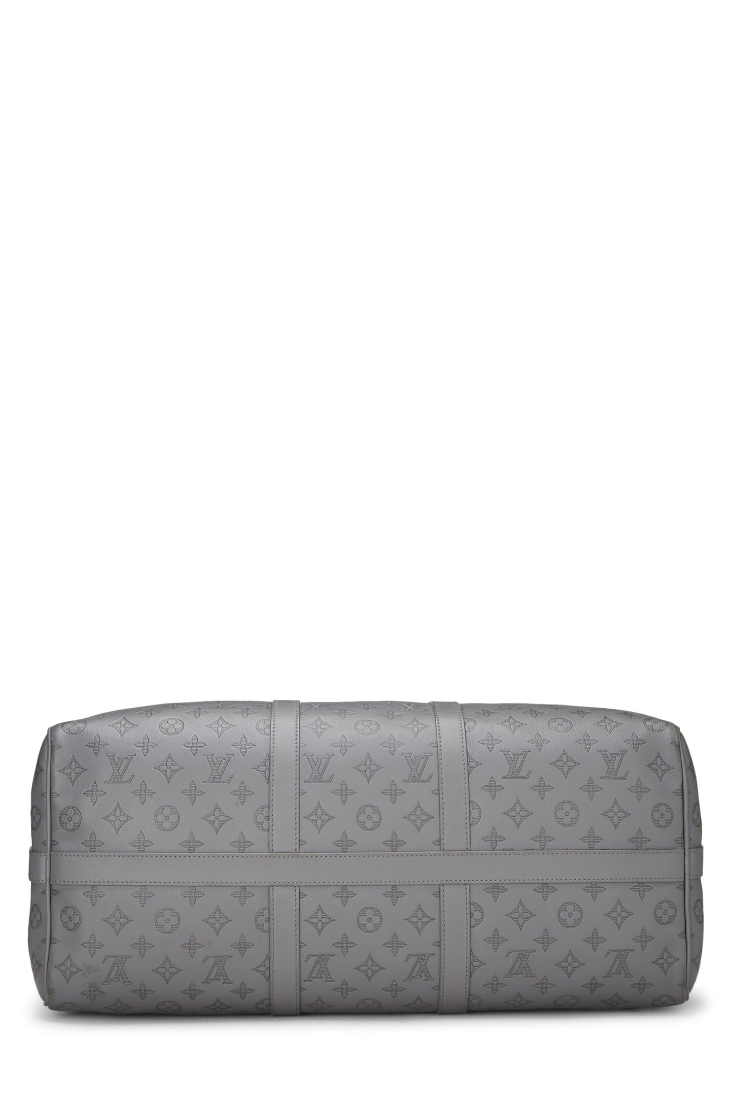 Louis Vuitton,  Grey Monogram Shadow Leather Keepall Bandoulière 50, Grey