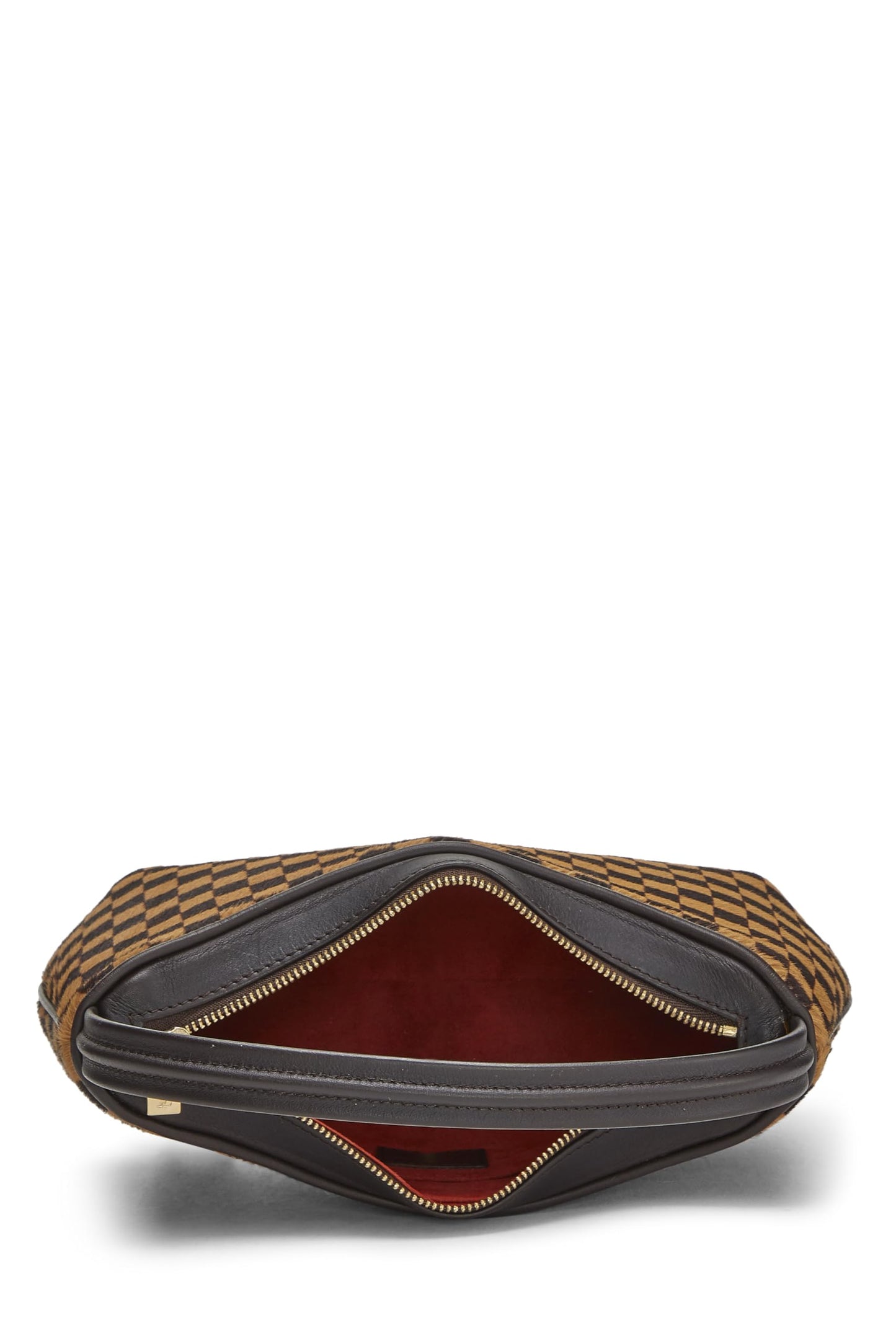Louis Vuitton,  Brown Damier Sauvage Tiger Pochette, Brown