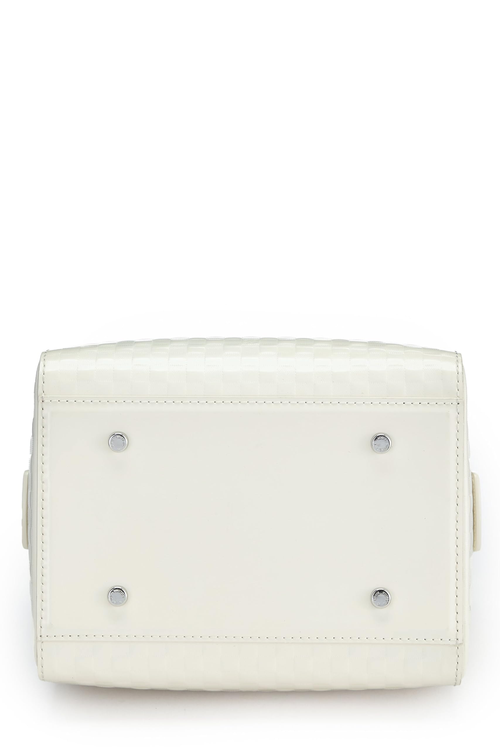 Louis Vuitton,  White Damier Facette Speedy Cube PM, White