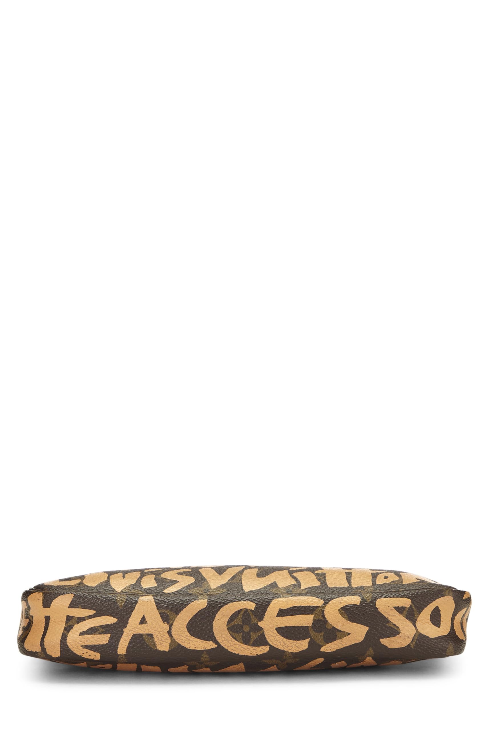 Louis Vuitton,  Stephen Spro  x Louis Vuitton Beige Monogram Graffiti Pochette, Beige