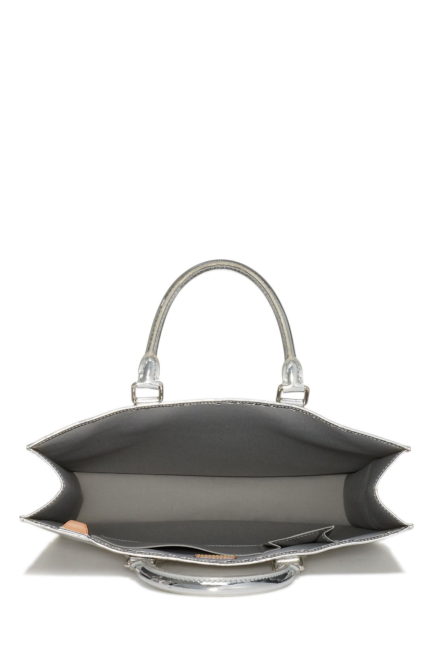 Louis Vuitton,  Silver Monogram Miroir Sac Plat, Silver