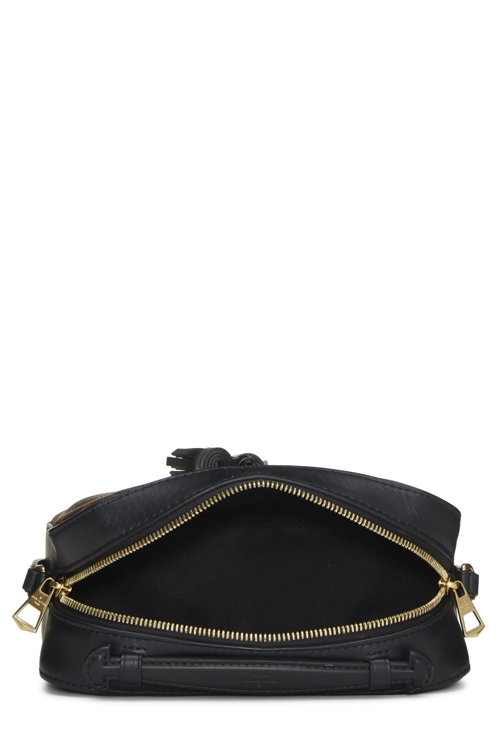 Louis Vuitton,  Black Monogram Canvas Saintonge, Black