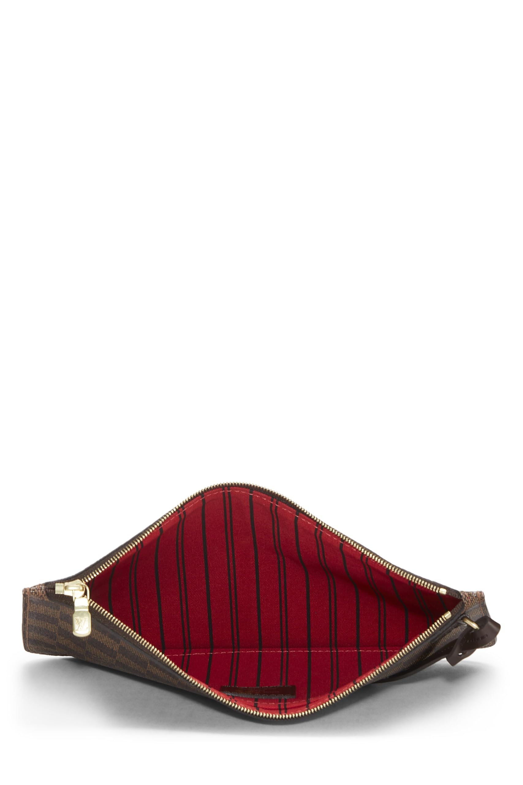 Louis Vuitton,  Damier Ebene Neverfull Pouch MM, Brown