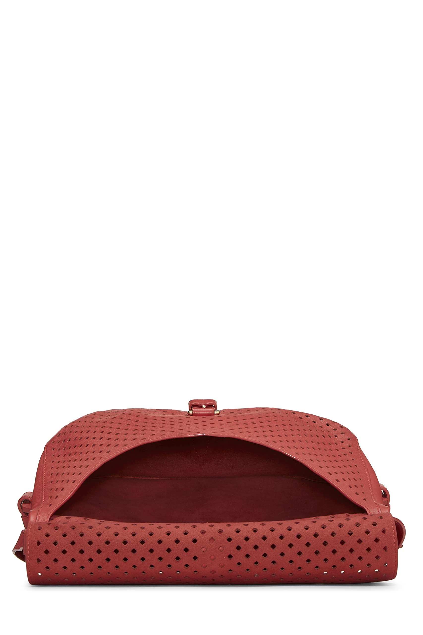 Louis Vuitton,  Pink Perforated Leather Saumur 30, Pink