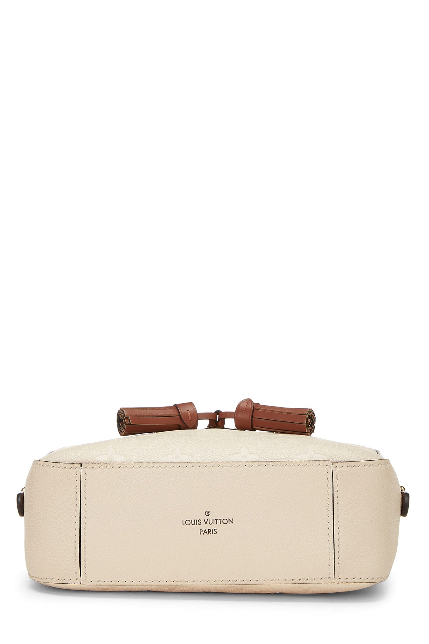 Louis Vuitton,  Beige Monogram Empreinte Saintonge, Beige