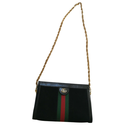 Gucci ophidia black suede handbag