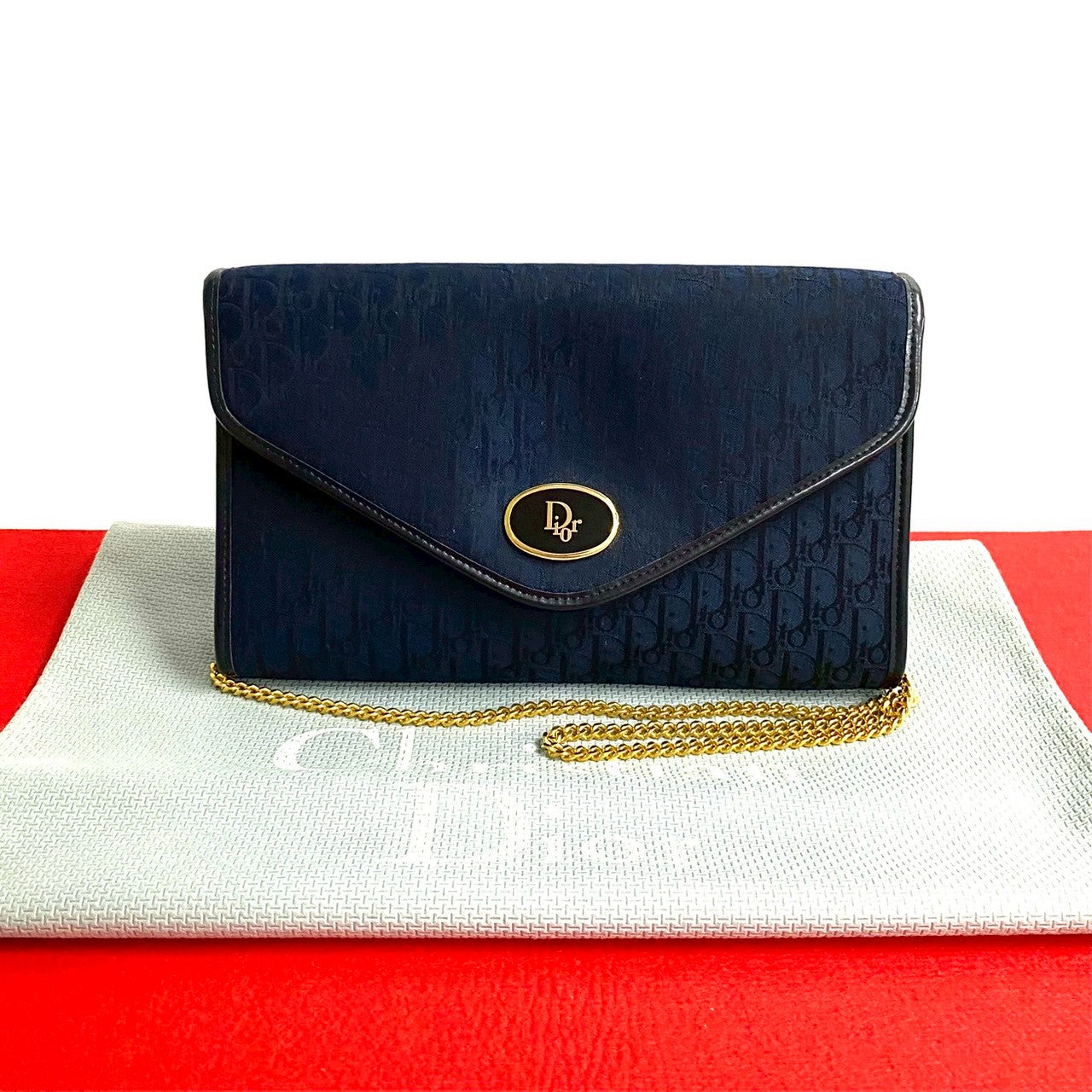 Dior Christian Trotter Shoulder Bag Leather Canvas Shoulder Bag 2