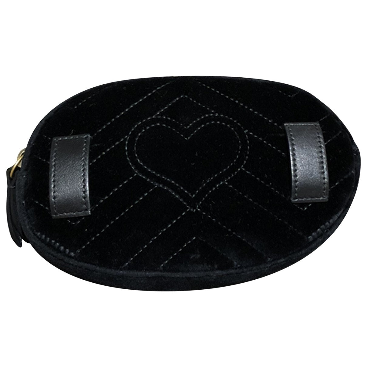 Gucci marmont black velvet belt bag