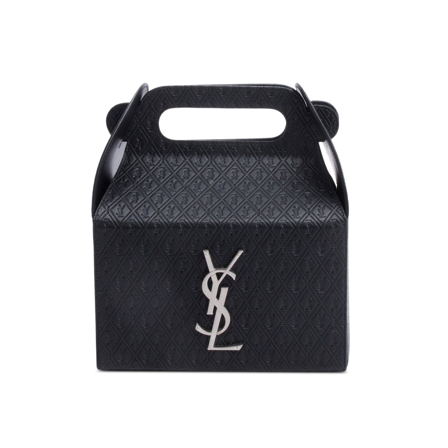 YSL Saint Laurent Take Away Box Travel Bag Leather Monogram