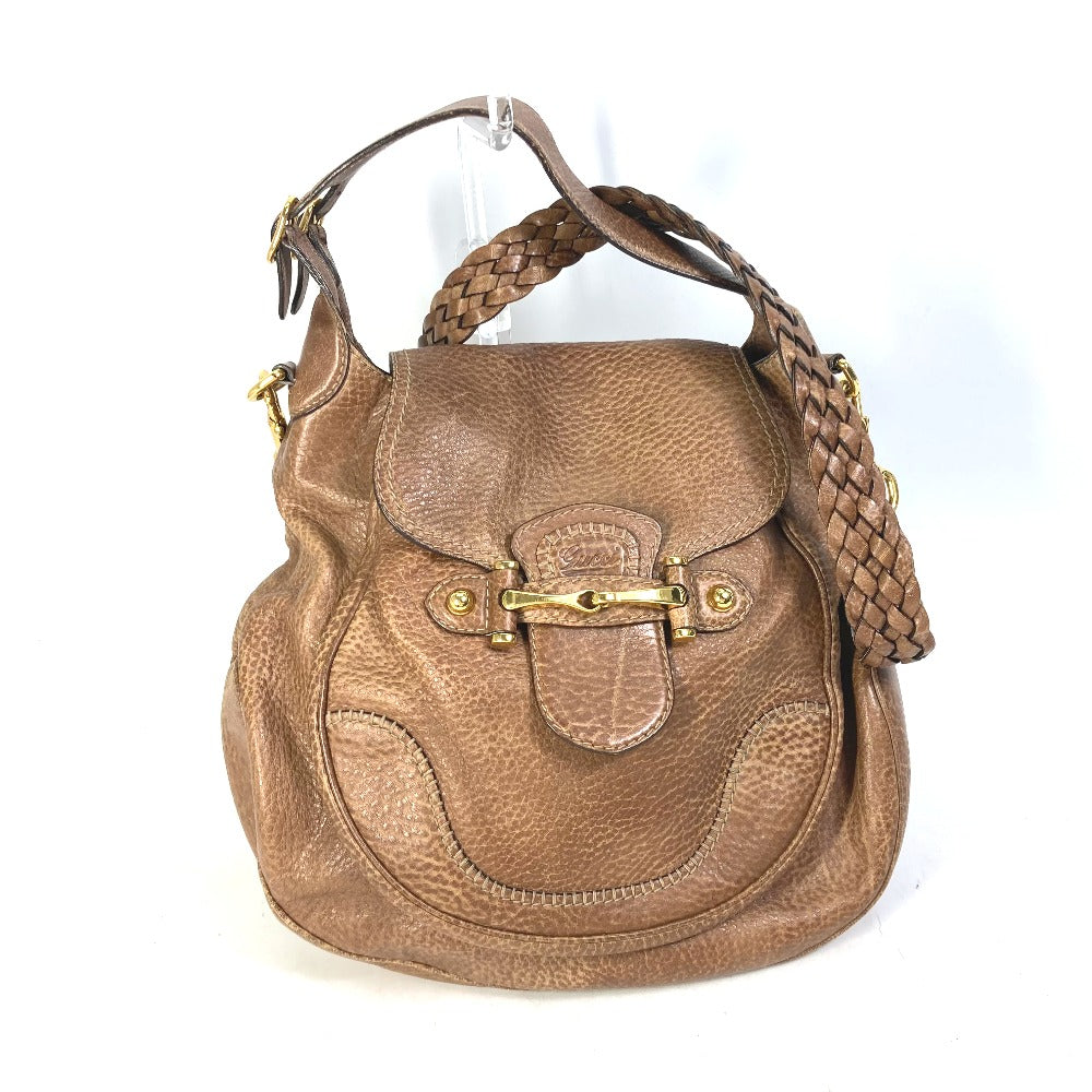 Gucci Horsebit Leather Brown Crossbody Bag