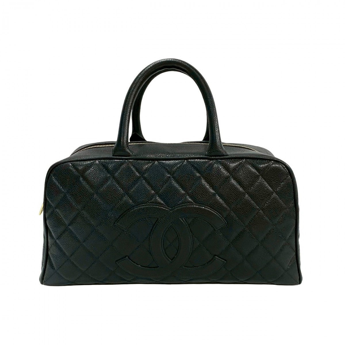 Chanel Boston Duffel Matt caviar skin COCO Black Travel Bag