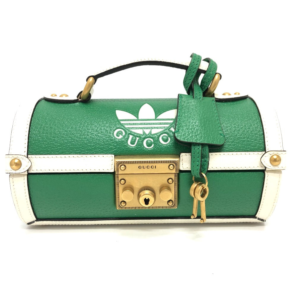 Gucci golf ball case Leather Green Logo Handbag