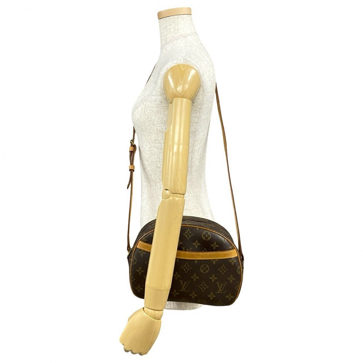 Louis Vuitton M51221 PVC Blois Monogram Leather Brown Shoulder Bag