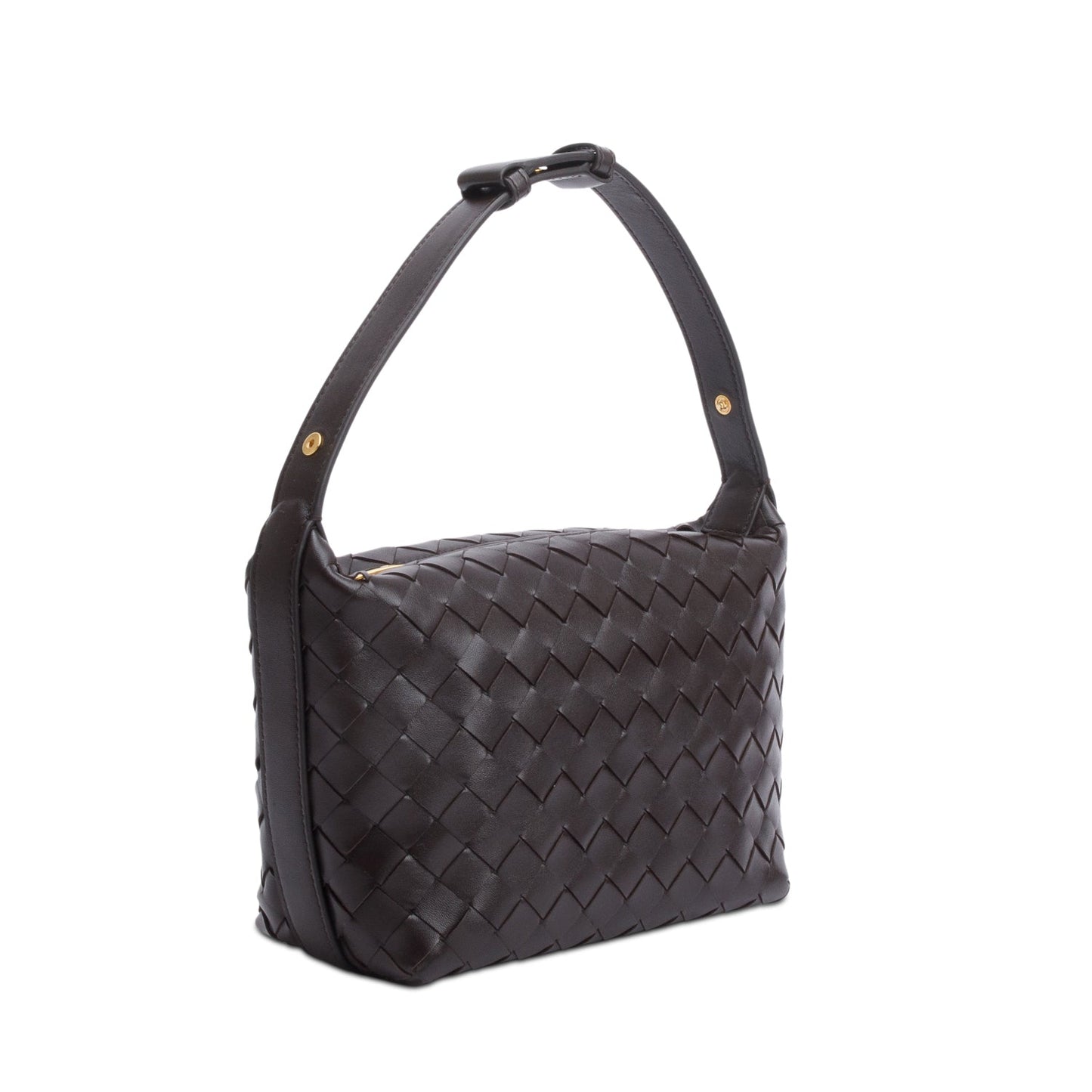 Bottega Veneta Intrecciato Wallace Bag Leather Brown Travel Bag