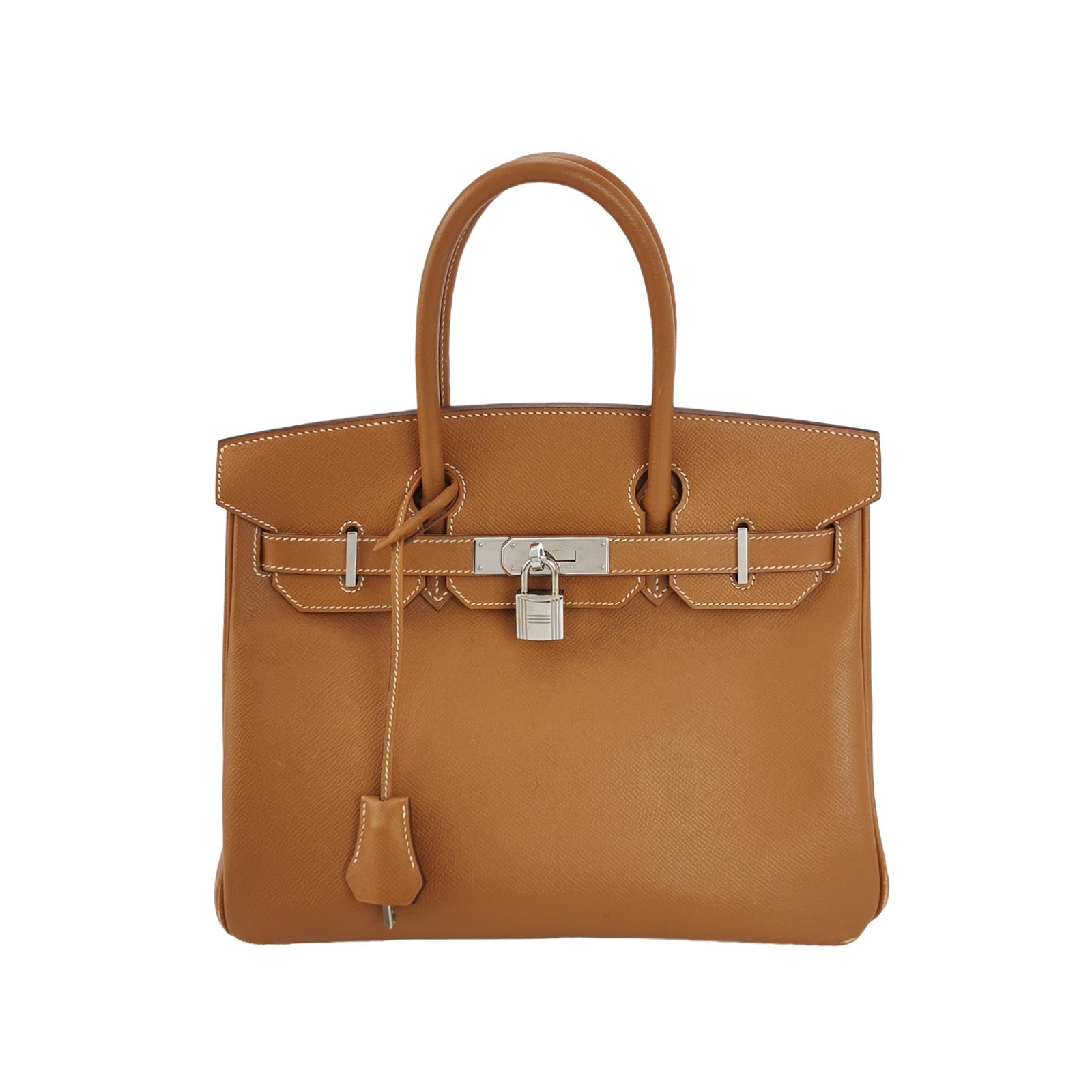 Hermes Birkin Epsom Hardware Handbag Leather Gold Travel Bag