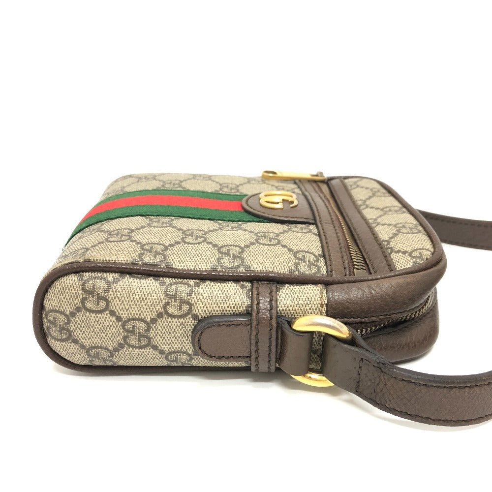 Gucci GG Supreme GG Supreme Ophidia Canvas Brown Shoulder Bag