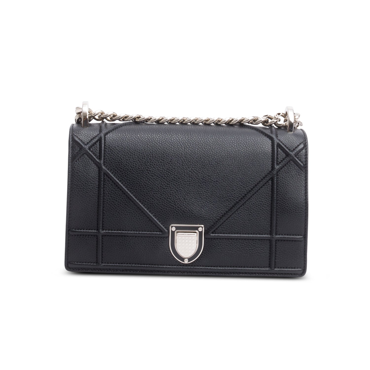 Dior Christian Calfskin ama Flap Bag Leather Black Travel Bag Flap Bag