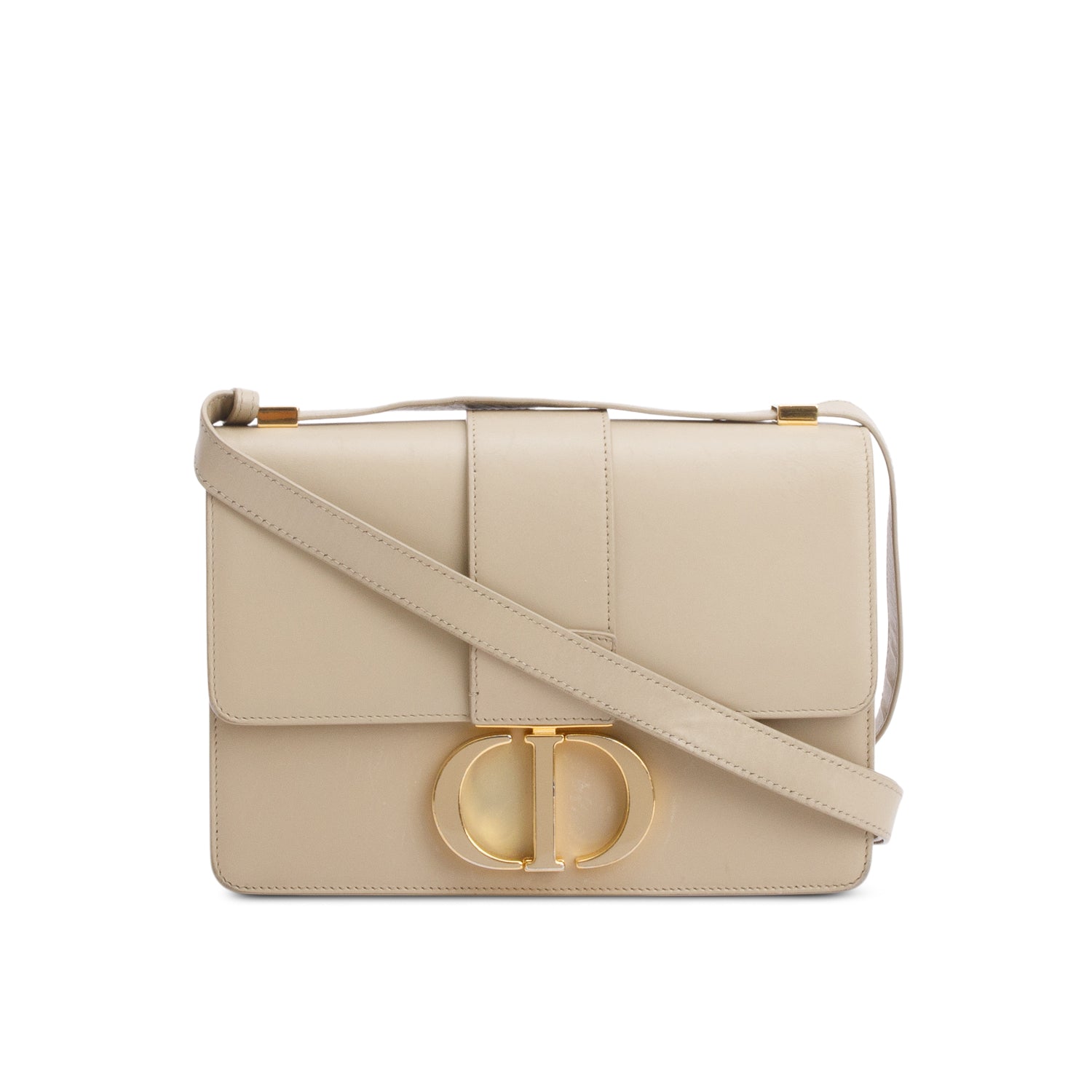 Dior Christian Montaigne Bag Leather Beige Travel Bag