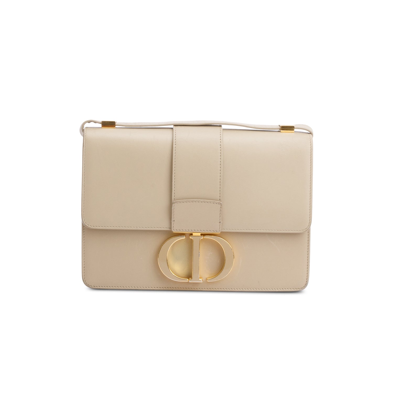 Dior Christian Montaigne Bag Leather Beige Travel Bag