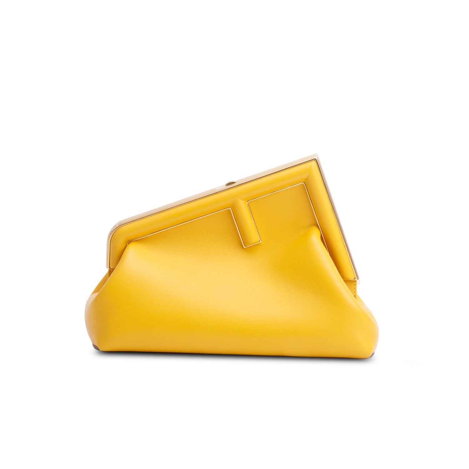 Fendi Yellow Nappa First Bag Leather Small Travel Bag