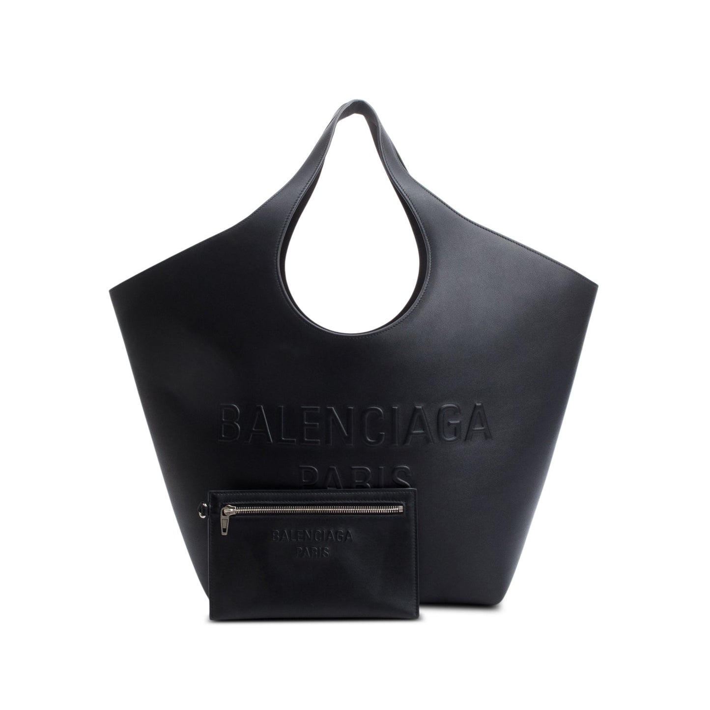 Balenciaga Calfskin Mary Kate Tote Leather Black Tote Bag