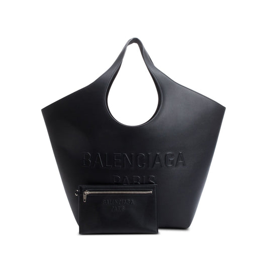 Balenciaga Calfskin Mary Kate Tote Leather Black Tote Bag